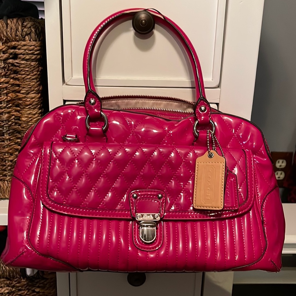 Coach pink hand/shoulder bag